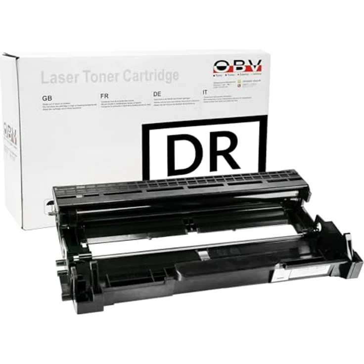 OBV DR-2200 Trommeleinheit kompatibel für Brother DCP-7060D, HL-2220, MFC-7460DN, 12000 Seiten Kapazität, schwarz