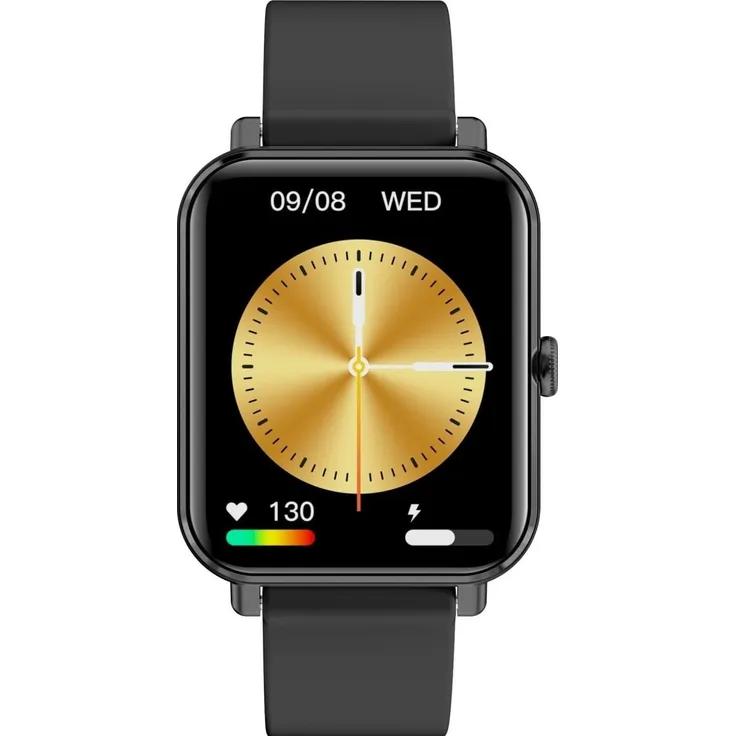 Garett GRC Classic, juoda, Sportuhr + Smartwatch mit AMOLED Touch-Display und 100 Sportmodi