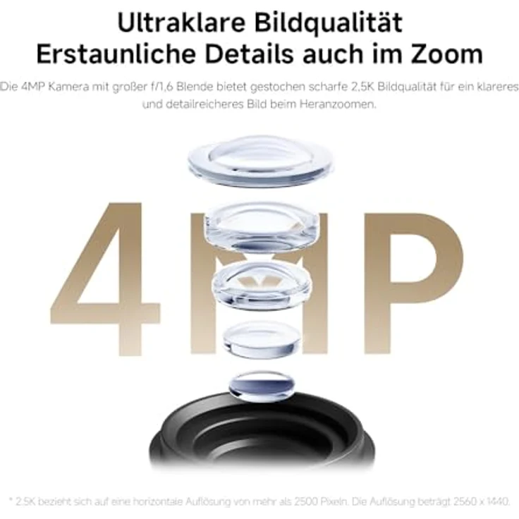 XIAOMI Smart Camera CW300 (CW300), IP-Sicherheitskamera mit 2560 x 1440 Pixeln, Nachtsicht und 2-Wege-Audiosystem – Bild 4