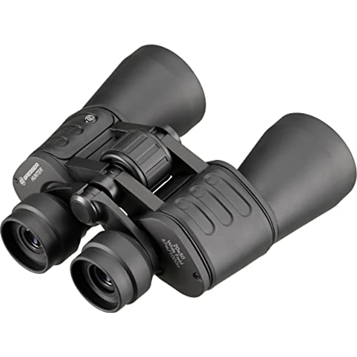 Bresser Fernglas Hunter 20x50 mit hoher Vergrößerung, vollvergüteter Optik und robustem gummiarmiertem Korpus, blau – Bild 4