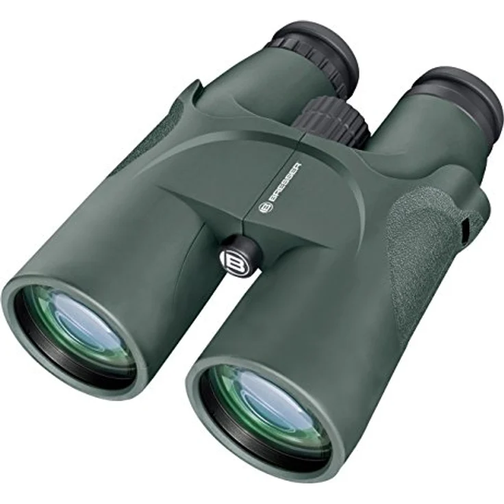 Bresser Fernglas Condor 9x63 mit hohem Lichtsammelvermögen, wasserdicht und beschlagfrei mit Dioptrienausgleich und Stativanschlussgewinde inklusive Tasche und Trageriemen – Bild 1