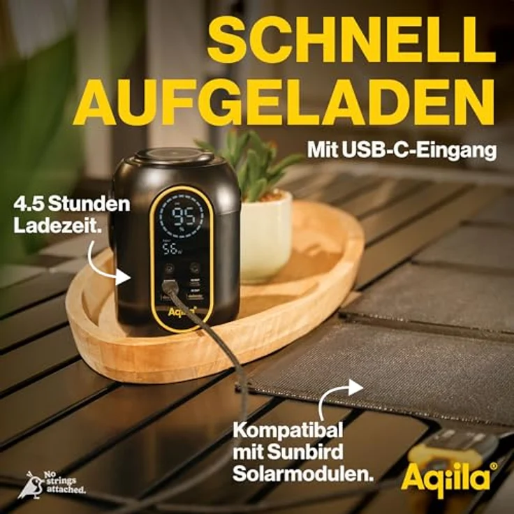Aqiila Powerstation Powerbird S140, 140 W, Mini-Kraftwerk, 54,000mAh, 240Wh – Bild 6
