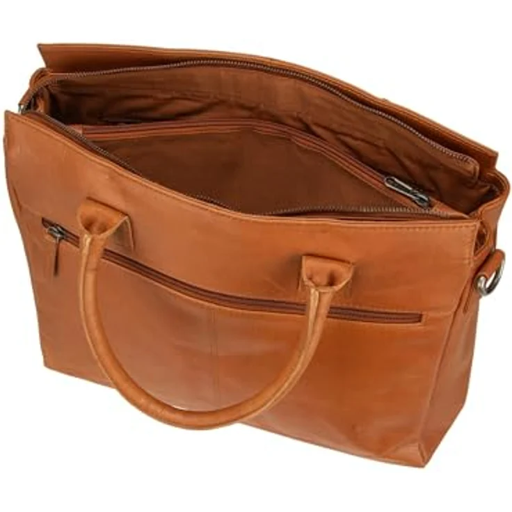 Greenburry Fiorentina Aktentasche Leder, 34 cm mit Laptopfach (14.57"), Notebooktasche, Braun – Bild 5