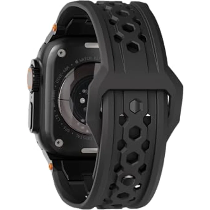 UAG Urban Armor Gear Monarch Strap für Apple Watch Ultra/42/44/45/46mm, robustes Uhrenarmband in Schwarz/Titan – Bild 7