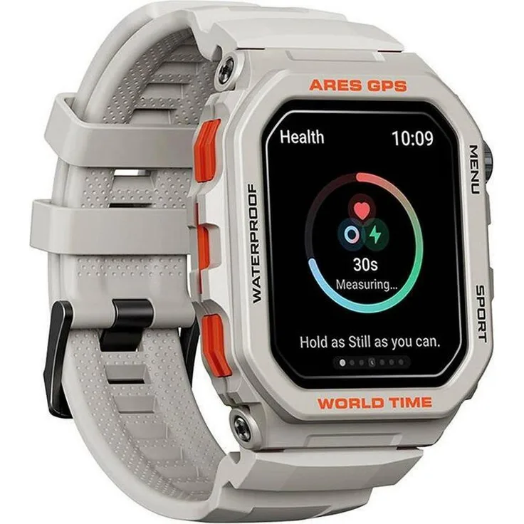 Zeblaze Ares GPS Smartwatch, Sportuhr mit integrierter GPS-Funktion, Alexa-Sprachassistent und über 100 anpassbaren Ziffernblättern, weiß