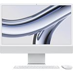 Apple 2023 iMac All-in-One Desktop-Computer mit M3 Chip: 8-Core CPU, 8-Core GPU, 24" 4.5K Retina Display, 16 GB gemeinsamer Arbeitsspeicher, 256 GB SSD Speicher, passendes Zubehör. Silber - Preisvergleich