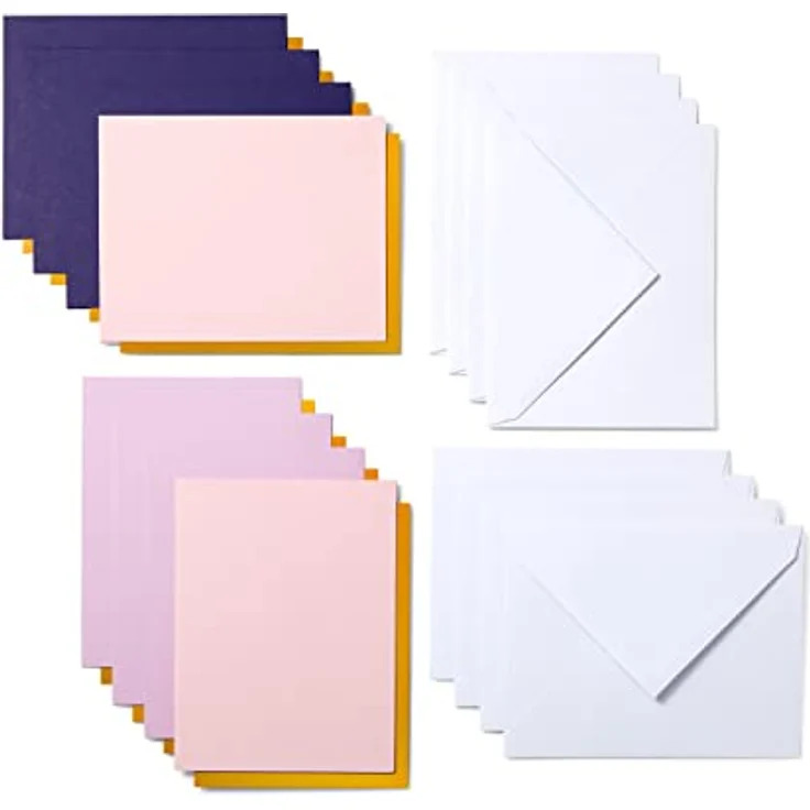Cricut Joy Cut-Away Cards A2 8-Pack, 10,8 x 14 cm, mehrfarbige Reliefkarten mit Umschlägen - Rain Sampler – Bild 13