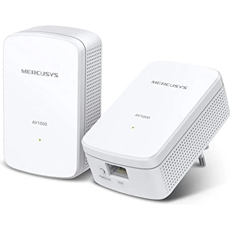 MERCUSYS MP500 KIT, Powerline Adapter 1000 Mbit/s HomePlug AV2, Gigabit Port, Plug & Play, Ohne WLAN – Bild 1