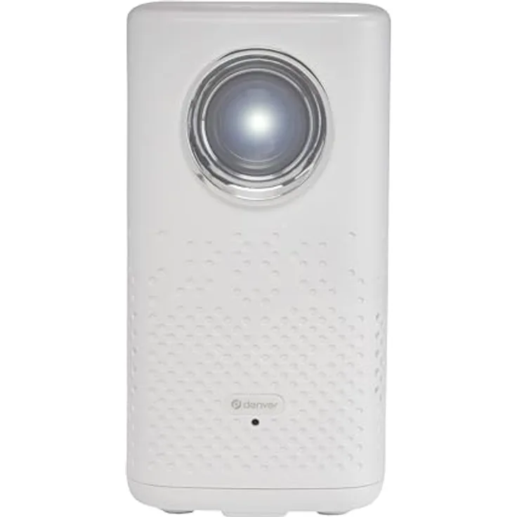 Denver PR-4700-4K Beamer, tragbarer Mini Beamer mit Akku, 4K UHD 3840x2160p, 150 ANSI Lumen, HDMI, USB-A, Bluetooth, 2 Std. Akkulaufzeit, ideal für Outdoor & Camping