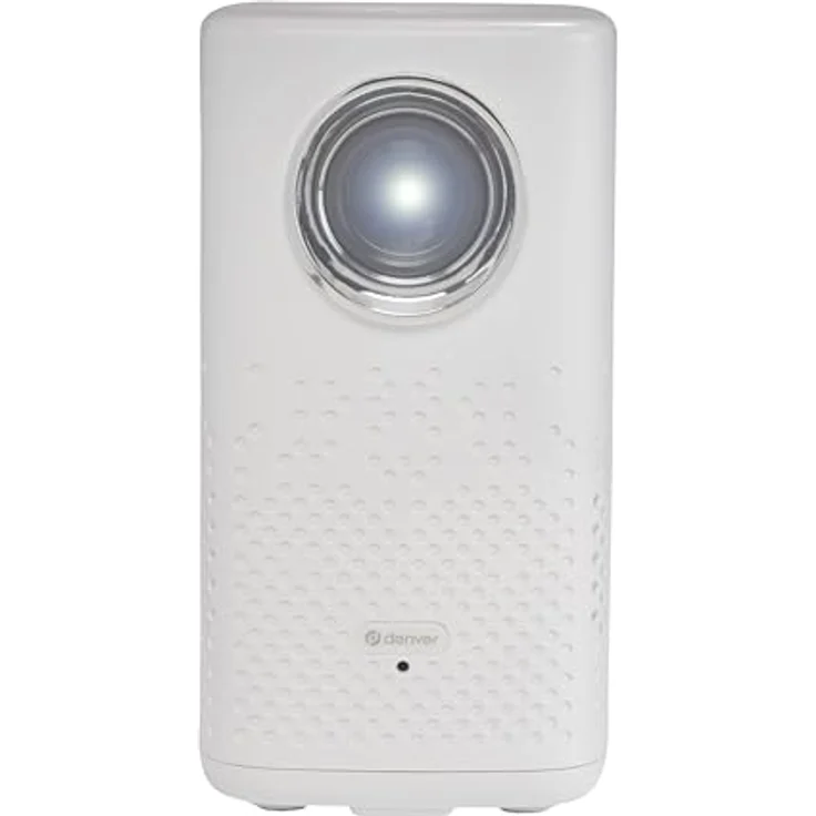 Denver PR-4700-4K Beamer, tragbarer Mini Beamer mit Akku, 4K UHD 3840x2160p, 150 ANSI Lumen, HDMI, USB-A, Bluetooth, 2 Std. Akkulaufzeit, ideal für Outdoor & Camping – Bild 1