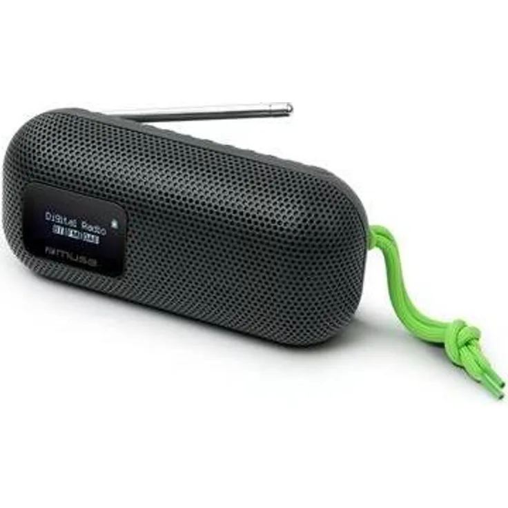 Muse M-750 FBT, Bluetooth Lautsprecher mit FM Radio, 10 W, wasserdicht, tragbar, schwarz