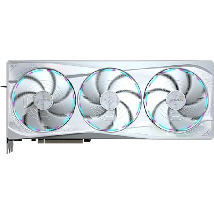 Gigabyte AORUS GeForce RTX 5090 Master Ice 32G Grafikkarte - 32 GB GDDR7, 512 Bit, 2655MHz Kernfrequenz, NVIDIA DLSS 4, blau – Bild 2