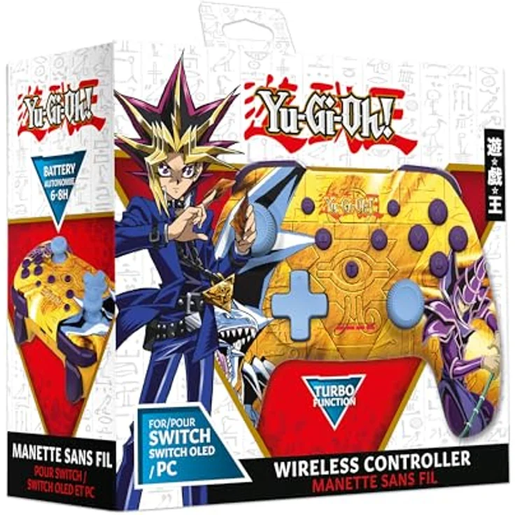 Freaks and Geeks Yu-Gi-Oh Dragon Nintendo Switch Controller wireless gelb – Bild 1