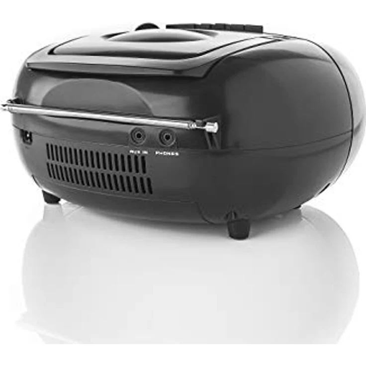 Dual DAB-P 210 Kassettenradio mit CD - DAB(+)-UKW-Radio - Boombox - CD-Player - Stereo Lautsprecher - USB-Anschluss - Aux-Eingang - Netz- - Batteriebetrieb - Tragbar Schwarz – Bild 5