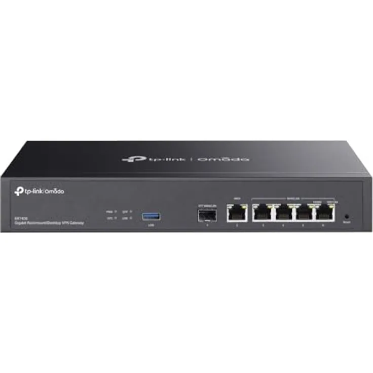 TP-Link Omada ER7406 Omada Gigabit Rackmount/Desktop VPN Gateway, Original Markenprodukt