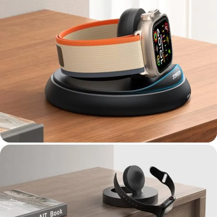 Joyroom JR-W12, kabelloses faltbares Ladegerät für Smartwatches, Schwarz – Bild 8