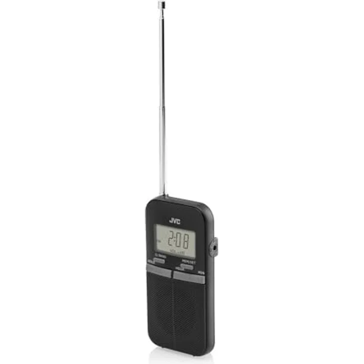 JVC Tragbares Radio RA-E411B, Taschenradio mit digitalem FM/AM-Tuner, schwarz – Bild 5