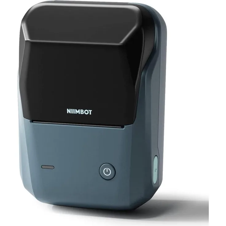 Niimbot B1 Wireless Label Printer, tragbarer Etikettendrucker mit Bluetooth, 203 dpi, für Papierrollen 15-60 mm, Blau