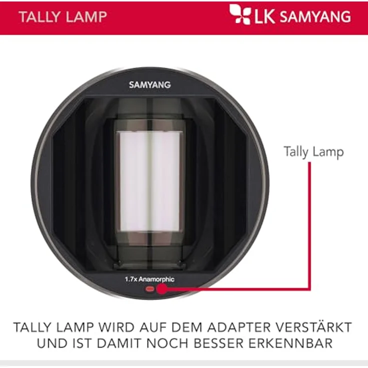 Samyang V-AF 1.7x Anamorphic MF Adapter, Objektivadapter für V-AF-Serie, Schwarz, T1.9 Blende – Bild 4