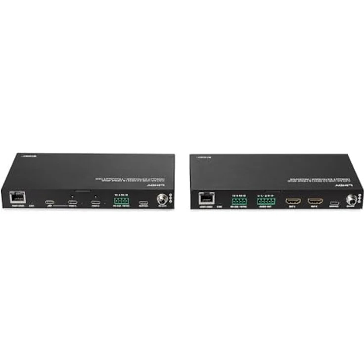 LINDY 100m Cat.6A 2 Host USB 3.2 Gen 1 & HDMI 4K60 HDBaseT, Netzwerkadapter mit 480 Mbit/s Datenrate, robustes Metallgehäuse, zertifiziert nach CE, UKCA, FCC, RoHS, REACH – Bild 4