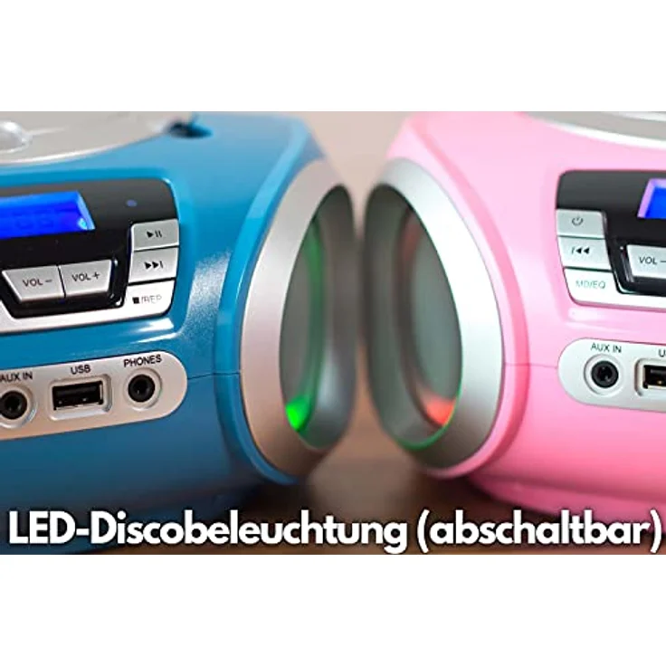 Cyberlux CD-Player mit LED-Beleuchtung in Pink – Bild 5