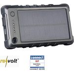 revolt Solar Powerbank Handy: Wetter- & stoßfeste Solar-Powerbank PB-80.s mit 8.000 mAh, IP65 (USB Solar Powerbank, Powerbank iPhone, Kfz Ladekabel)
