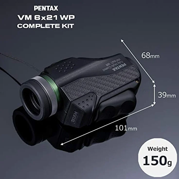 Pentax VM 6x21 WP, Fernglas mit 6-facher Vergrößerung, innovativem Komplettkit und Smartphone-Adapter für erweiterte Anwendungen – Bild 4