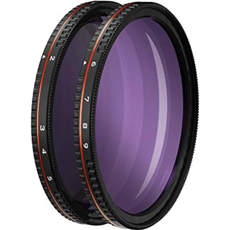 Freewell 67mm Gewinde Harter Halt Variable ND Filter All Day 2 bis 5 Stop & 6 bis 9, Stop - 2Pack