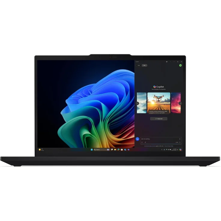 Lenovo ThinkPad T16 G4, 16" Notebook mit AMD Ryzen AI 7 PRO 350, 64 GB RAM, 1 TB SSD, Schwarz – Bild 1