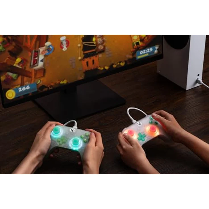 8bitdo Ultimate Mini Wired Xbox Pad Clear White, Gaming Controller für Xbox Series S, ergonomisch, kabelgebunden – Bild 7