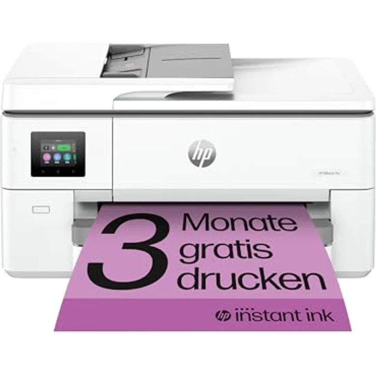 HP OfficeJet Pro 9720e Multifunktionsdrucker, 3 Monate gratis drucken mit HP Instant Ink inklusive, HP+, Drucker, Scanner, Kopierer, Fax, WLAN, LAN, Duplex, Airprint, Grau-Weiß – Bild 1