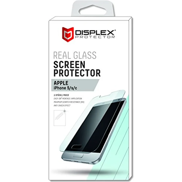 DISPLEX Real Glass Apple iPhone 5-5s-5c-SE – Bild 2