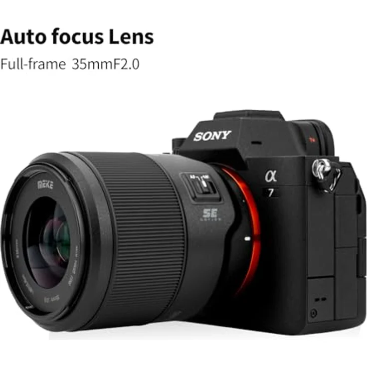 Meike 35mm F2.0 AF STM Vollformat Objektiv für Sony E-Mount, kompaktes Tele-Objektiv mit leisem Autofokus und 9 Lamellen Bokeh – Bild 4