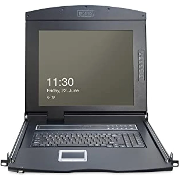 Digitus DS-72210-4FR, KVM-Konsole 17" TFT mit VGA 1280 x 1024 Pixel und 8 Port Cat.5 KVM Switch – Bild 3