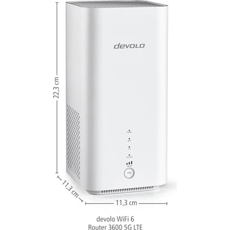 Devolo WiFi 6 Router 3600 5G LTE, mobiler 5G Router, SIM-Karten WLAN-Router, 3.600 Mbit/s, weiß – Bild 2