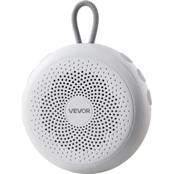 VEVOR HFD-W30, Einschlafhilfe White Noise Machine mit 20 Musiktiteln, 4-in-1 Soundmaschine, automatischem Abschalttimer, sanftem Ringlicht, Speicherfunktion & Kindersicherung – Bild 1