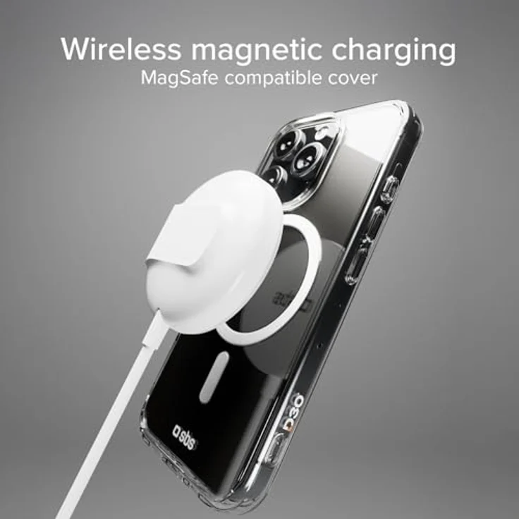 SBS Schutzhülle (Apple iPhone 16 Pro), D3O-Technologie, transparent, MagSafe-kompatibel – Bild 7
