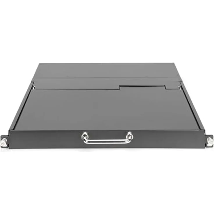 Digitus Modulare HD LCD TFT KVM-Konsole, 17" mit 8 Port VGA, US Tastatur, RAL 9005 schwarz, Full-HD 1080P, kaskadierbar, bruchsicheres Schutzglas – Bild 5