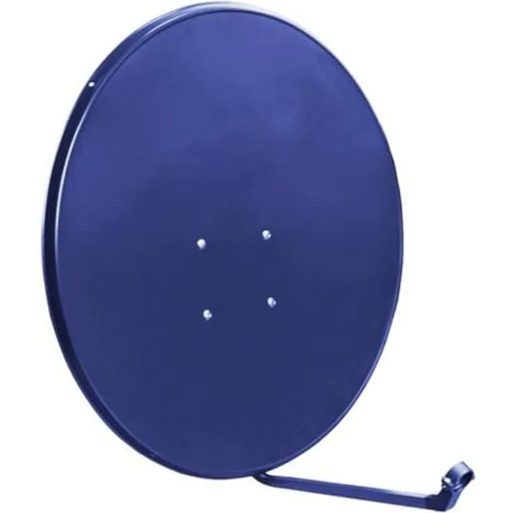 LTC Satellitenschüssel LXSAT951/G, 90 cm hochbelastbar, dunkelblau, optimaler Empfang für Astra und Hotbird