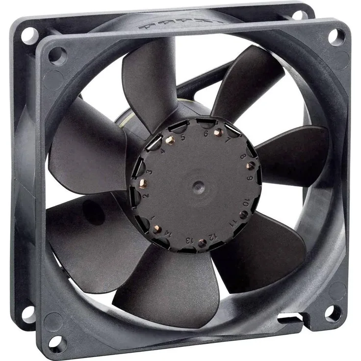 Papst EBM Papst 8412 NGLV Axiallüfter 12 V/DC 30 m³/h (L x B x H) 25.4 x 80 x 80mm, PC Lüfter