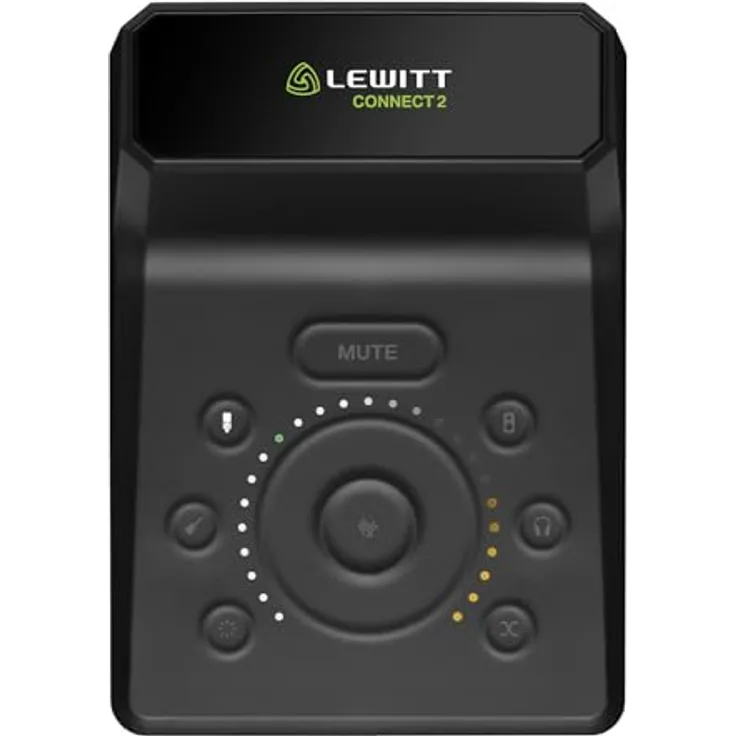 Lewitt CONNECT 2, benutzerfreundliches USB-C Audio-Interface mit XLR- und Hi-Z-Eingang, Autosetup, Clipguard, Compressor, Denoiser und 3 Preamp-Sounds