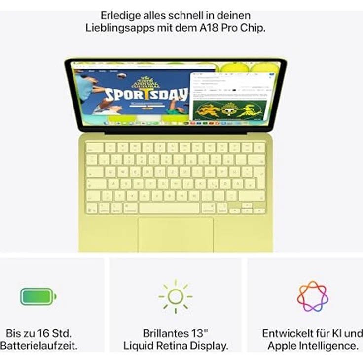 Macbook Neo 13; A18 6-Core CPU  5-Core GPU - 8 GB - 256 GB SSD - Silber - 2026 – Bild 5