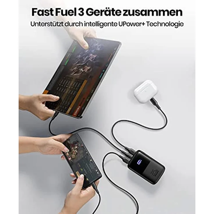 INIU Power Bank, 22.5W Fast Charging 10000mAh PowerBank Klein aber Stark, PD3.0 QC4.0 (USB C Input & Output) externe handyakkus kompatibel mit iPhone 14 13 12 X Pro Max Samsung S21 Xiaomi AirPods iPad – Bild 5