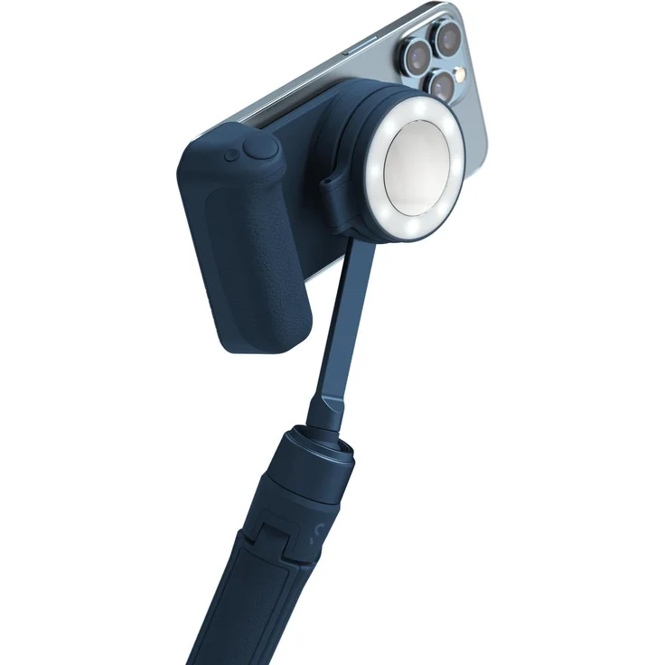 ShiftCam SnapGrip Creator Kit, Smartphone Halterung mit SnapPod und SnapLight, magnetisch, Blau