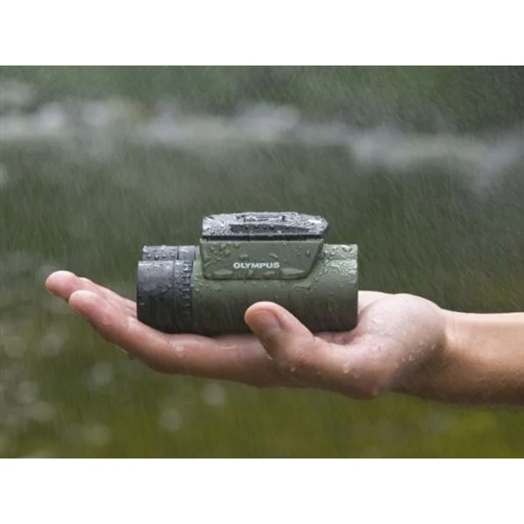 Olympus 8x25 WP II Fernglas (Wasserdicht, Beschlagsfrei, Staubschutz, 10-fache Vergrößerung), geeignet für Outdoor-Einsätze, grün – Bild 5