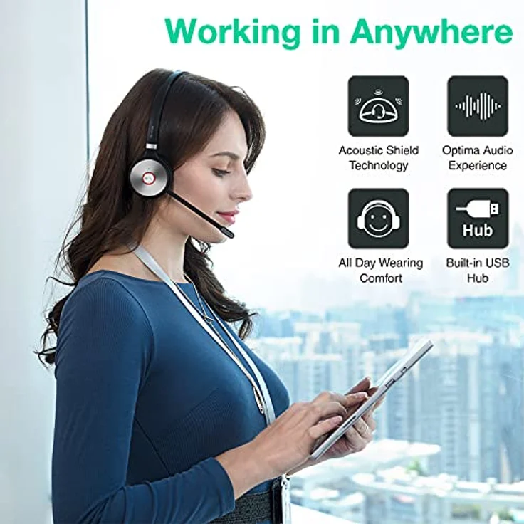 Yealink Microsoft rtified Teams Premier DECT Wireless Headset (WH66 Mono TEAMS) – Bild 6