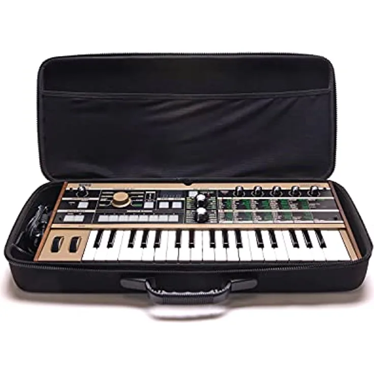 Analog Cases PULSE Case für Korg MicroKorg/MicroKorg XL+ oder vergleichbare Synthesizer (Transporttasche aus langlebigem, geformtem EVA/Nylon, erstklassiger Griff), Schwarz, NA