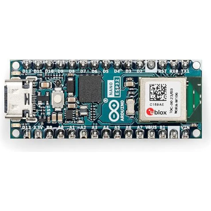 Arduino Nano ESP32 [ABX00083], Kompaktes Board mit integriertem ESP32-Mikrocontroller, WiFi, Bluetooth, USB-C-Anschluss, ideal für IoT-Projekte und Automatisierung – Bild 2