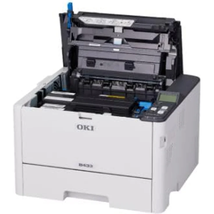 OKI B433dn Ethernet-Laserdrucker, S/W-LED-Technologie, automatischer Duplexdruck, 40 Seiten/Min, grau – Bild 4