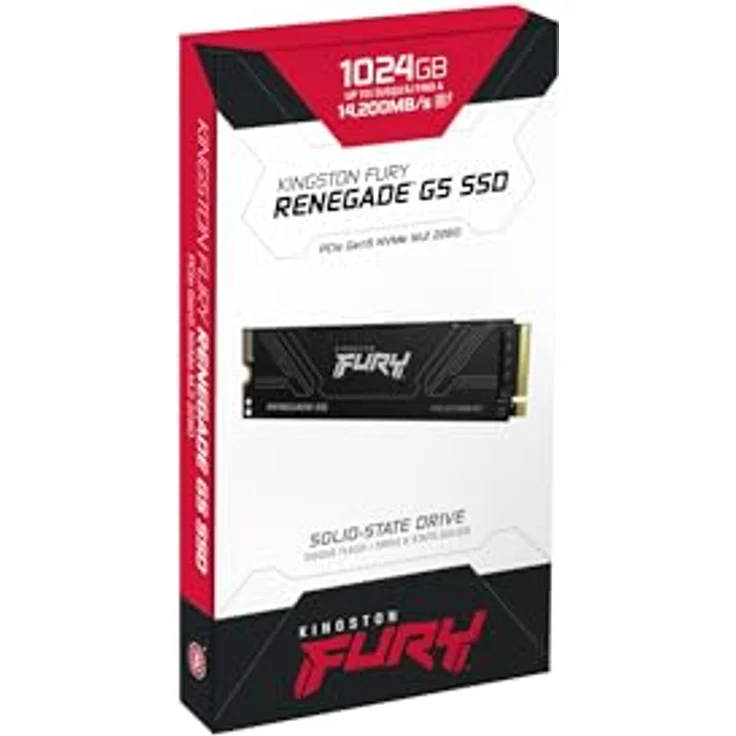 Kingston FURY Renegade G5 1TB SFYR2S/1T0 M.2 PCIe 5.0 NVMe SSD, Kingston, 1,02 TB, M.2, 14200 MB/s (1024 GB, M.2), NVMe – Bild 4